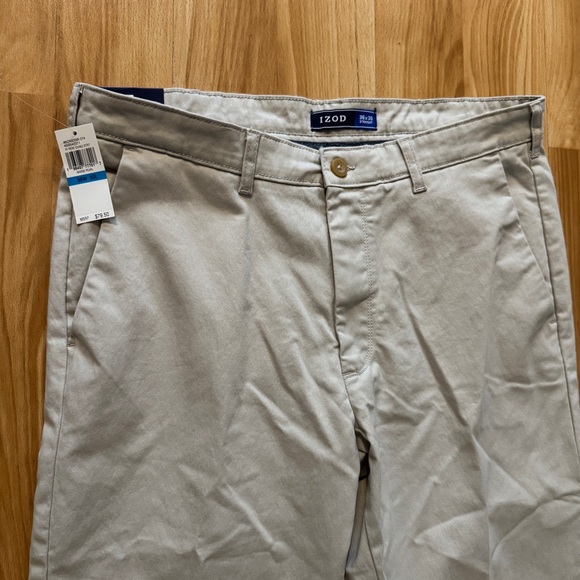 NEW- Izod Performance Stretch Straight Fit Sport Flex Khaki Golf Pants- 36x30 - Picture 1 of 6